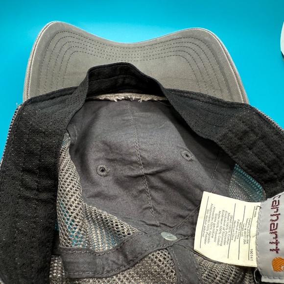 Carhartt Hat Cap Snapback Canvas/Mesh Gray One Size Adjustable - Picture 11 of 11